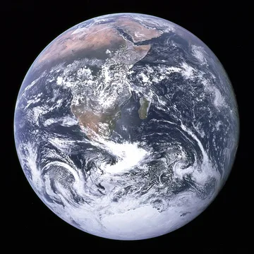 The Earth seen from Apollo 17